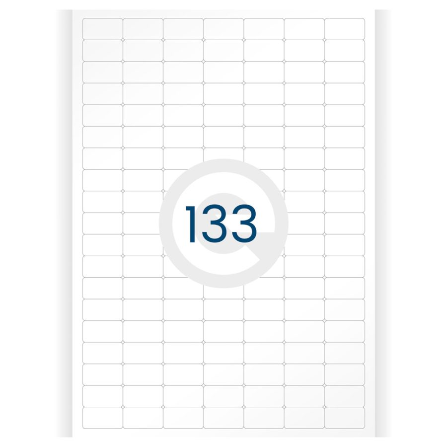Lipnios etiketės A4 lapais, 28x15, popierius (50 lapų/pak.)